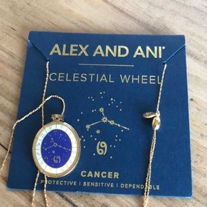 Alex and Any Celestial Wheel Necklace - Cancer